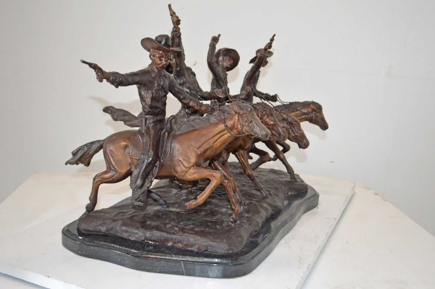 Coming Through the Rye, a Remington Replica Bronze Statue - 18" x 27" x 17"H