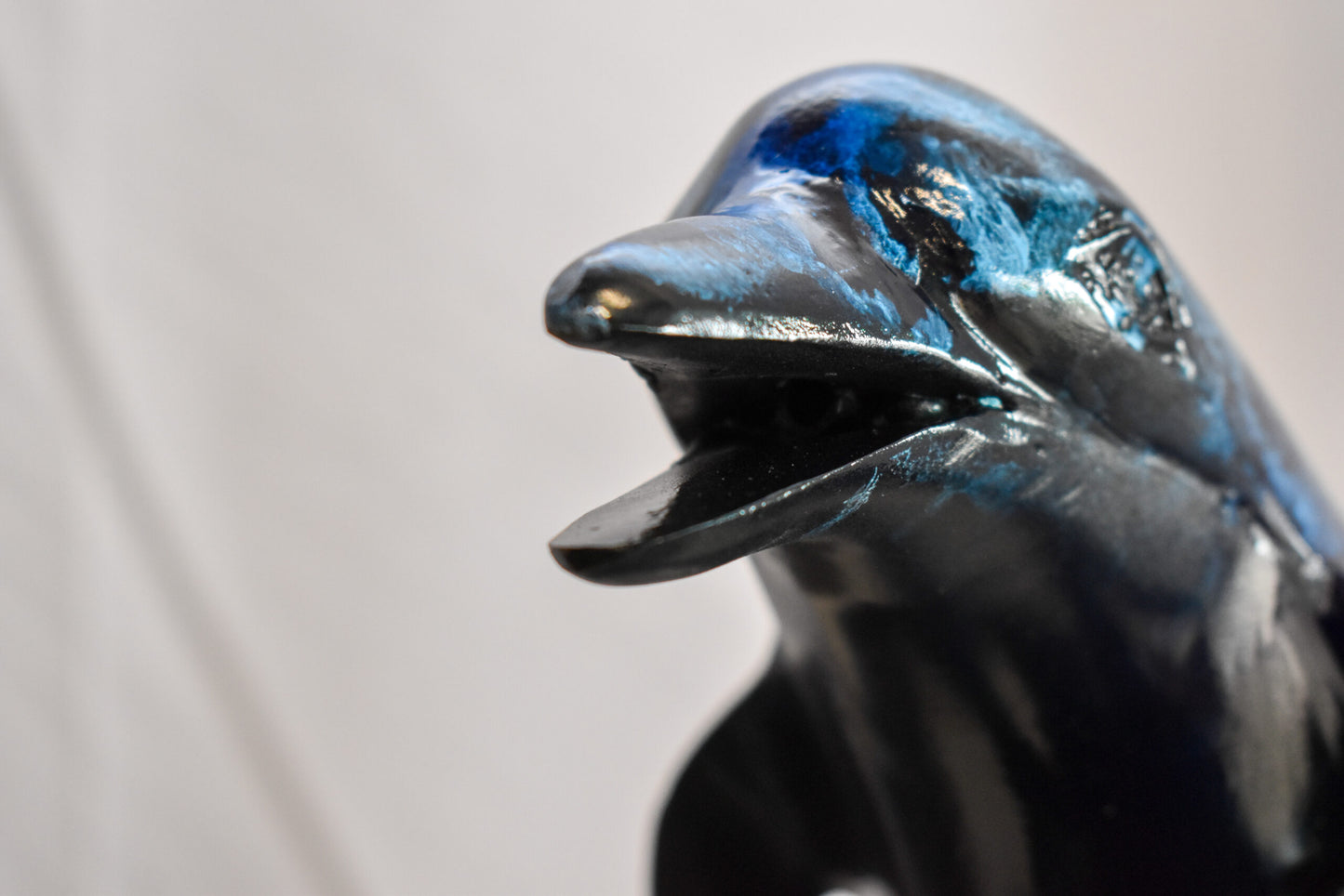 Pod of Dolphins Playfully On A Wave Resin Statue, Fountain 15" x 14" x 20"H