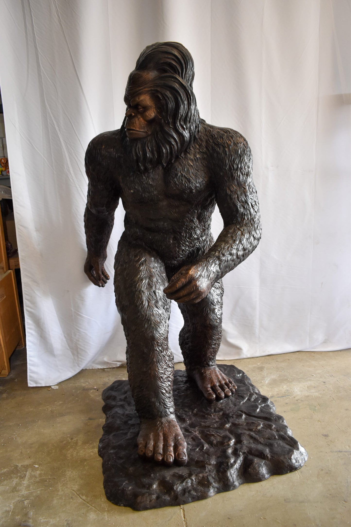 Bigfoot The Legendary Creature, Giant Bronze Statue Replica 42" x 63" x 83"H