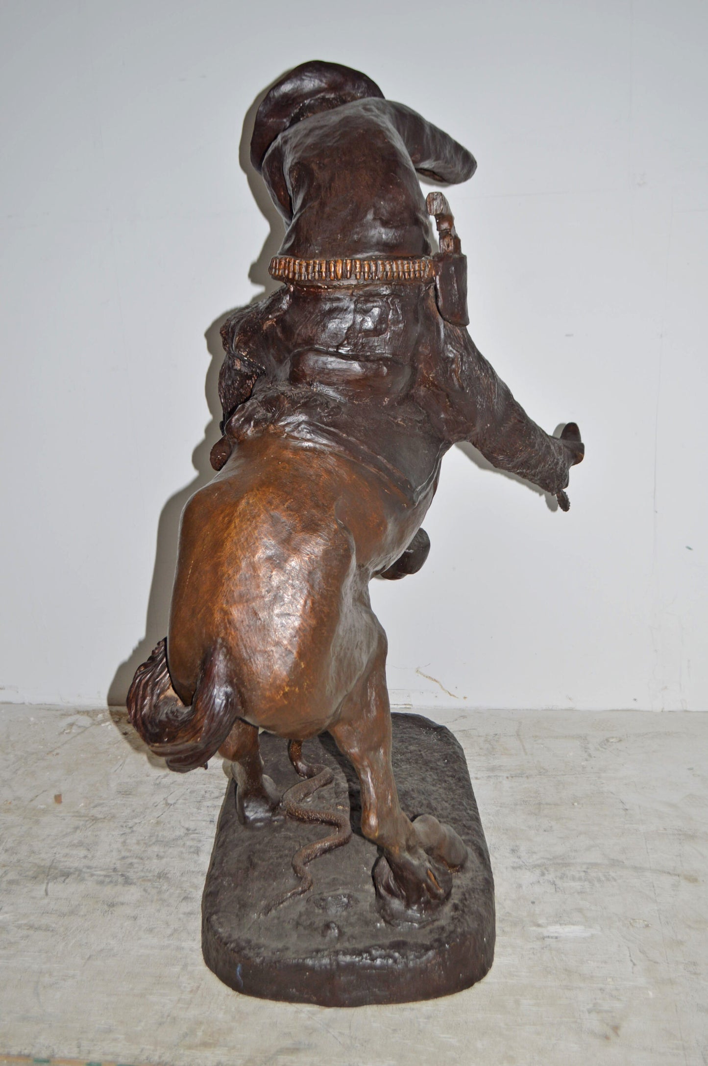 Giant Rattlesnake A Frederic Remington Replica Size: 36" x 30" x 60"H
