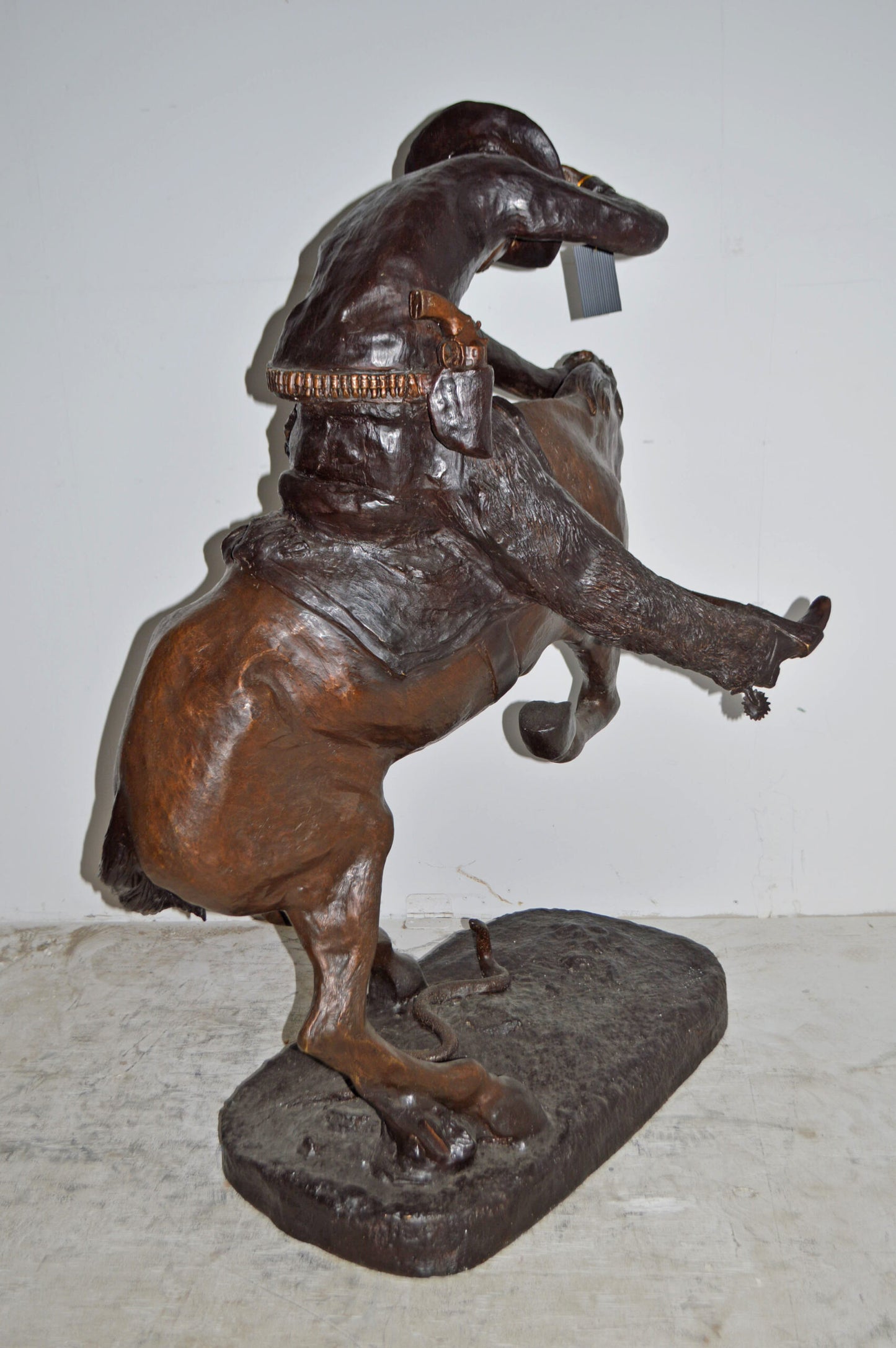 Giant Rattlesnake A Frederic Remington Replica Size: 36" x 30" x 60"H