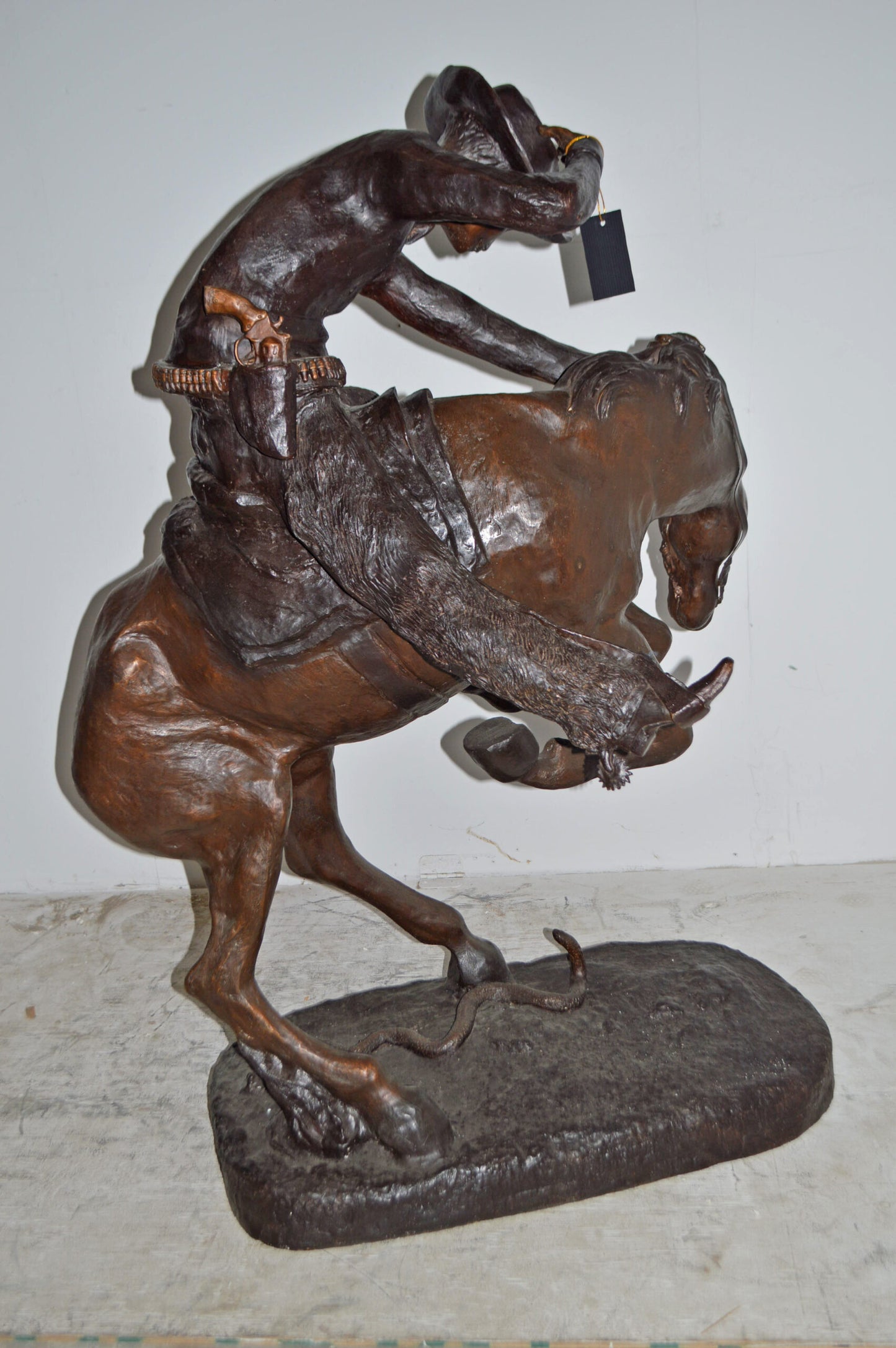 Giant Rattlesnake A Frederic Remington Replica Size: 36" x 30" x 60"H