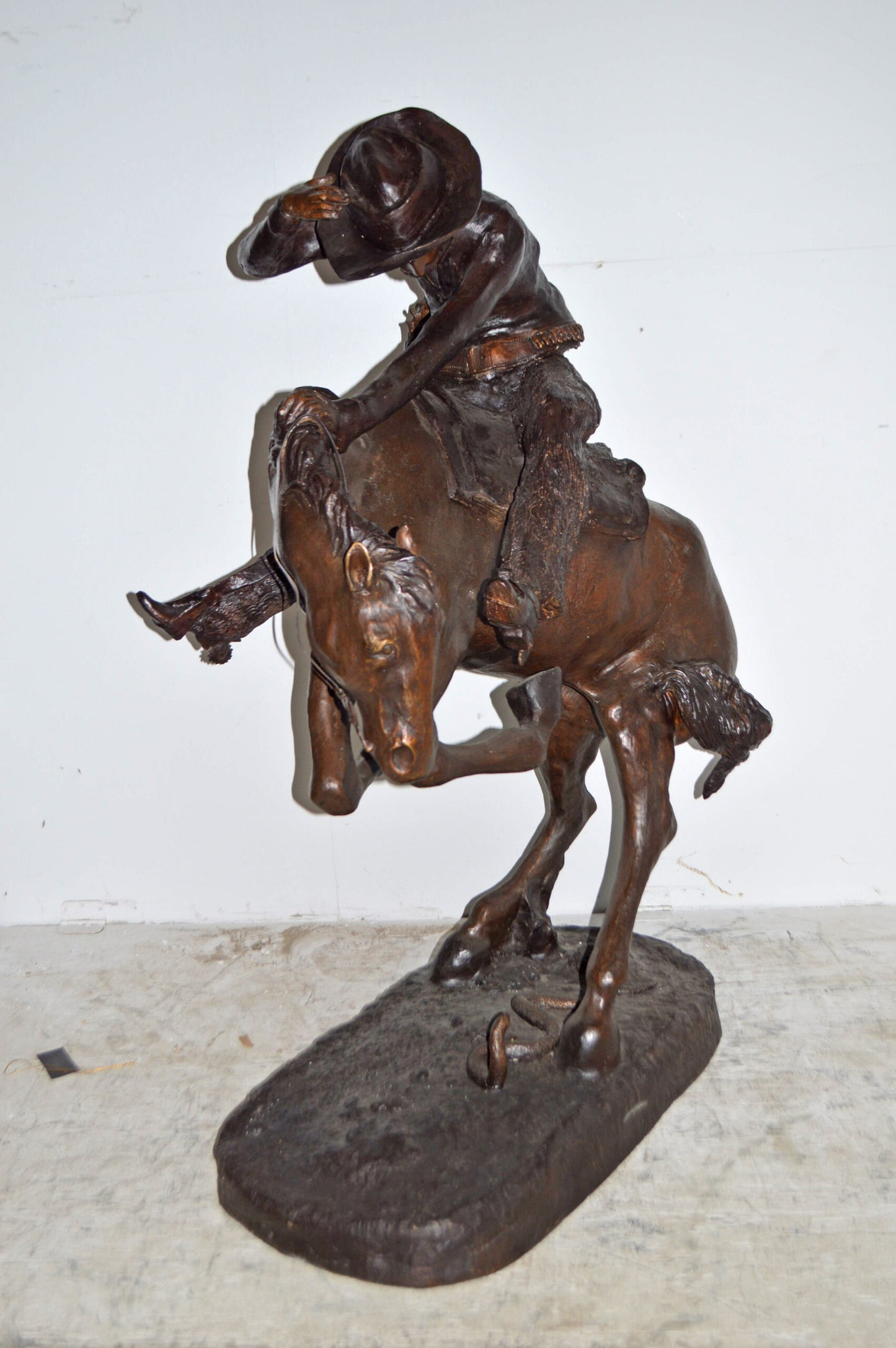 Giant Rattlesnake A Frederic Remington Replica Size: 36" x 30" x 60"H