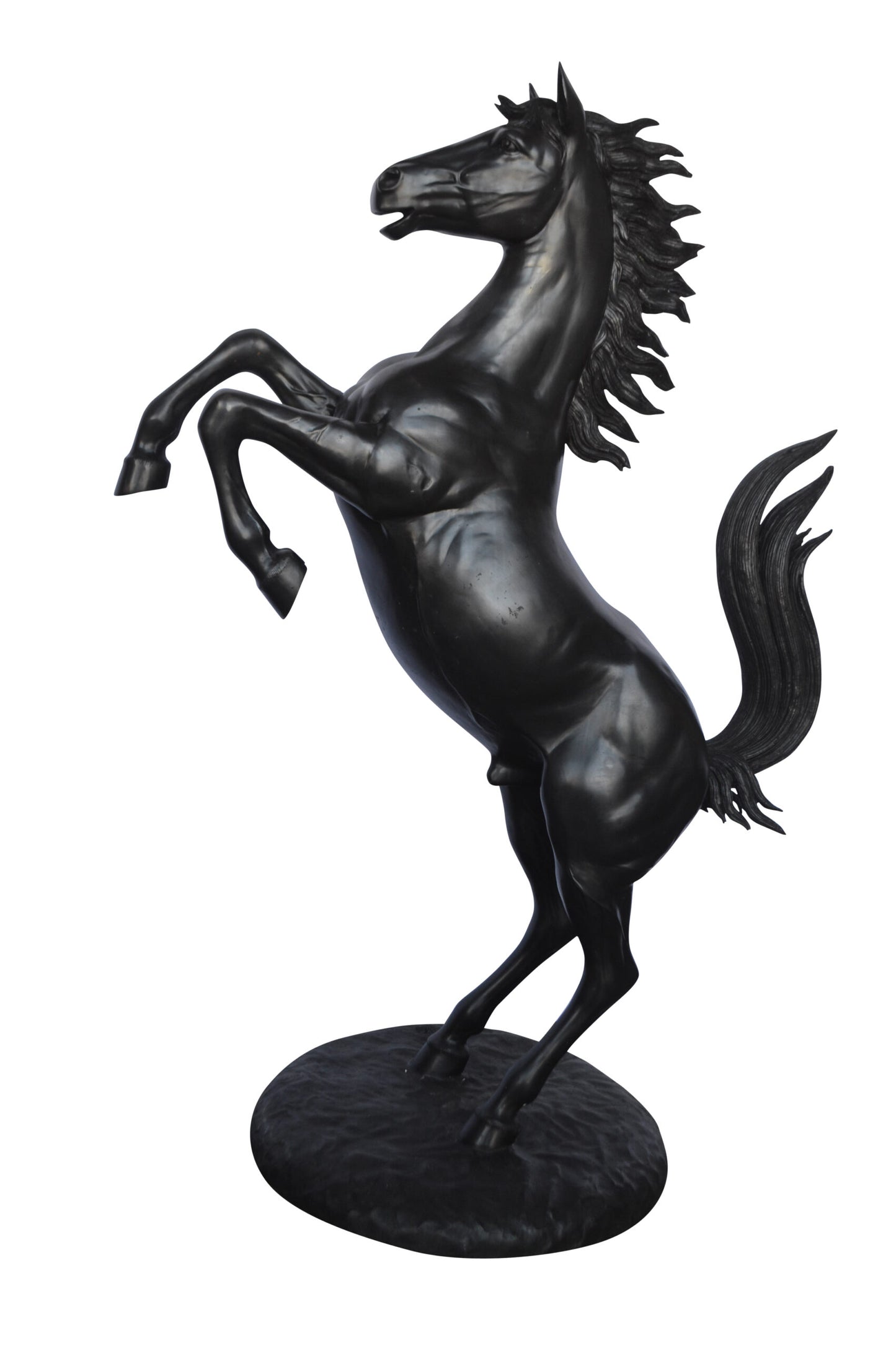Ferrari Horse Bronze Statue Large - Size: 26"L x 42"W x 61"H.