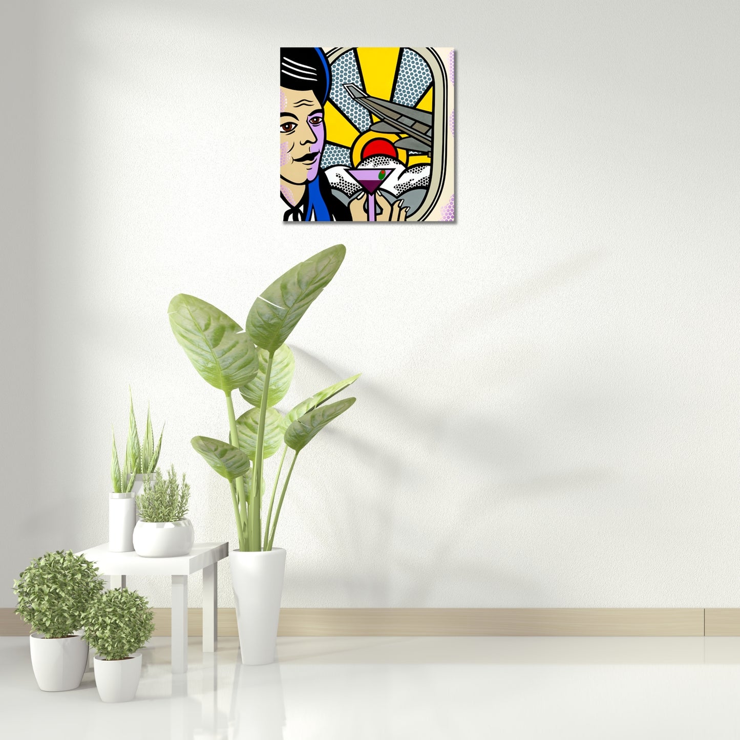 First Class 2, Acrylic Painting, Stretched Canvas, Wall Art by Jozza 30" x 30"