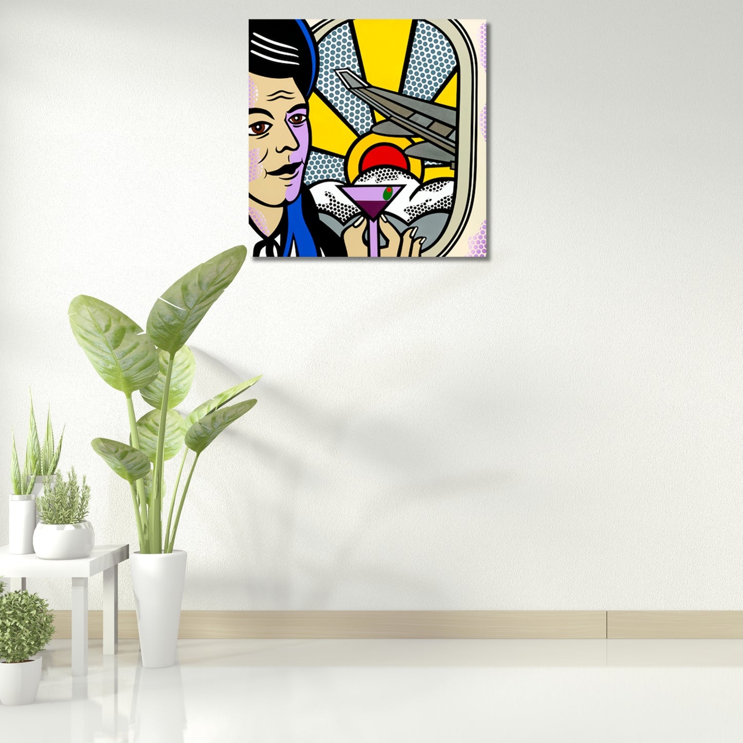 First Class 2, Acrylic Painting, Stretched Canvas, Wall Art by Jozza 48" x 48"