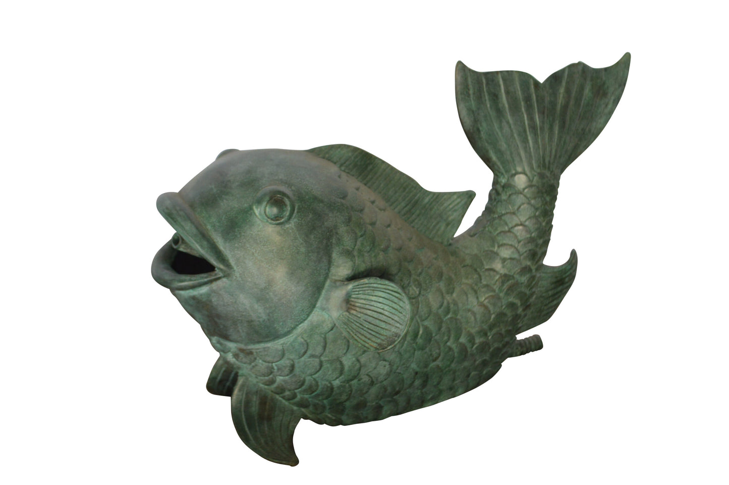 Fish Fountain Medium size Bronze Statue - Size: 13"L x 7"W x 9"H.
