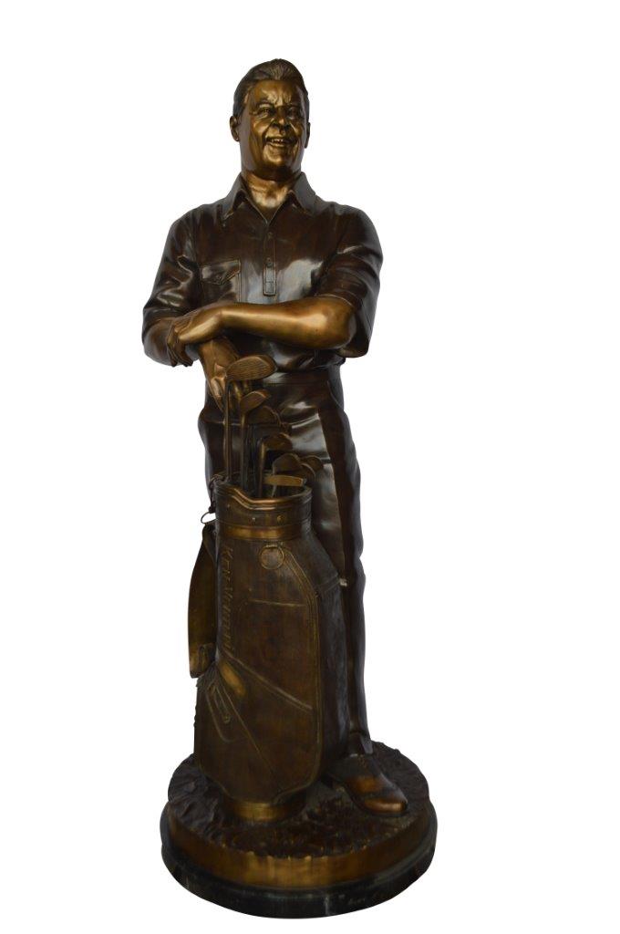 Golfer Ken Venturi Giant Bronze Statue - Size: 32"L x 30"W x 80"H.