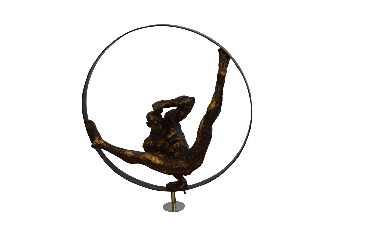 Gymnastic Resin Statue - Size: 5"L x 17"W x 22"H.