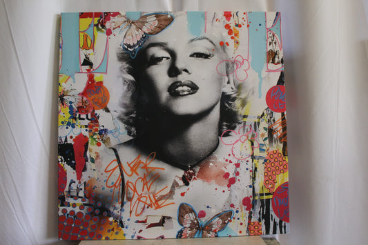 Giant Marilyn Monroe Painting Stretched Canvas Design Ready to Hang 43 x 43