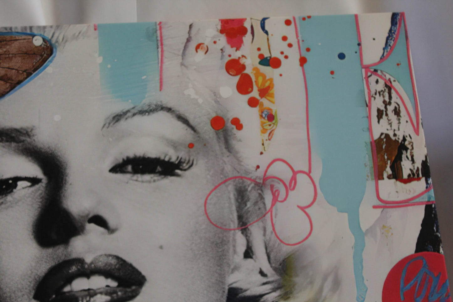 Giant Marilyn Monroe Painting Stretched Canvas Design Ready to Hang 43 x 43