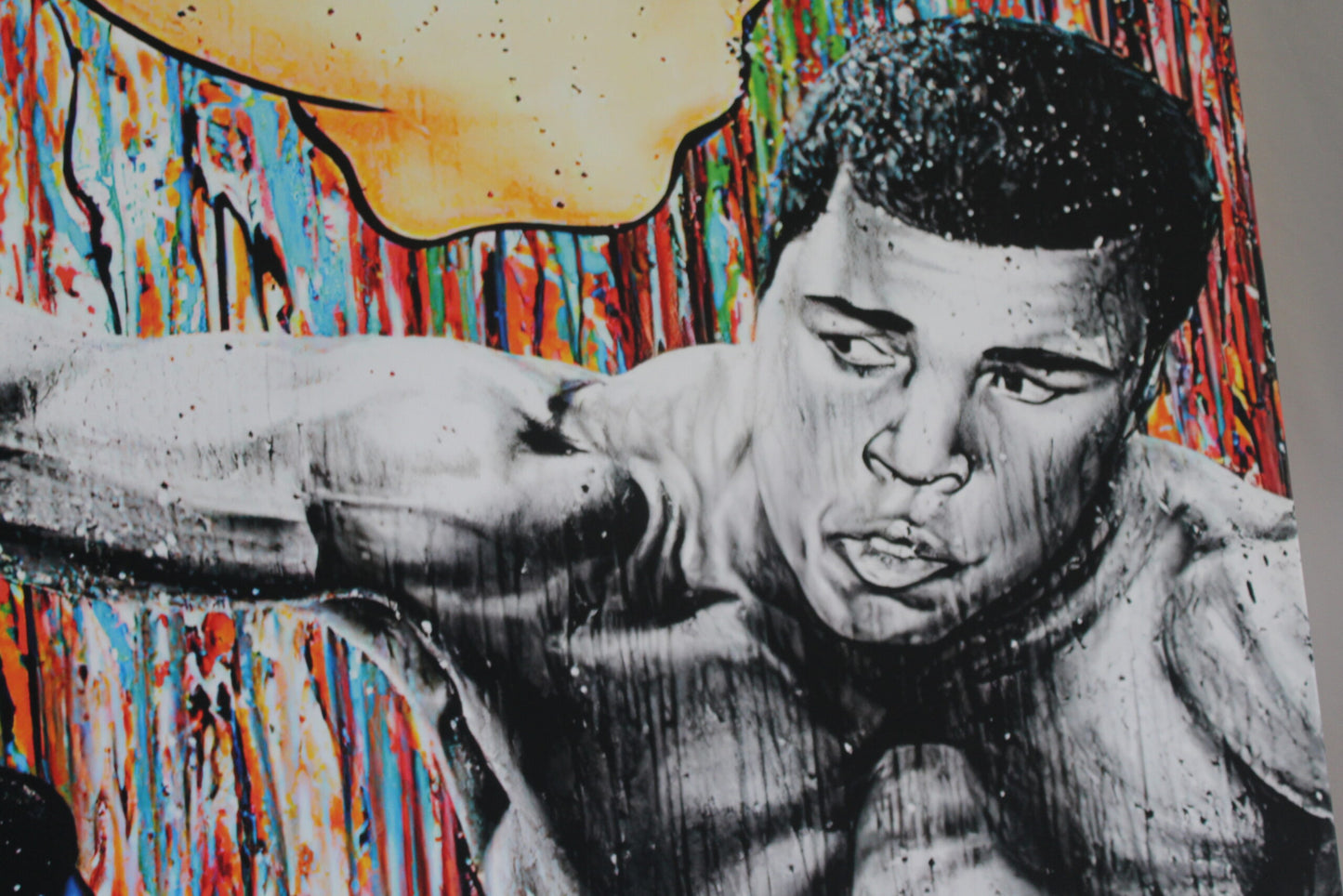 Muhammad Ali and Popeye Boxing Modern Canvas Framed Ready to Hang 66 x 43