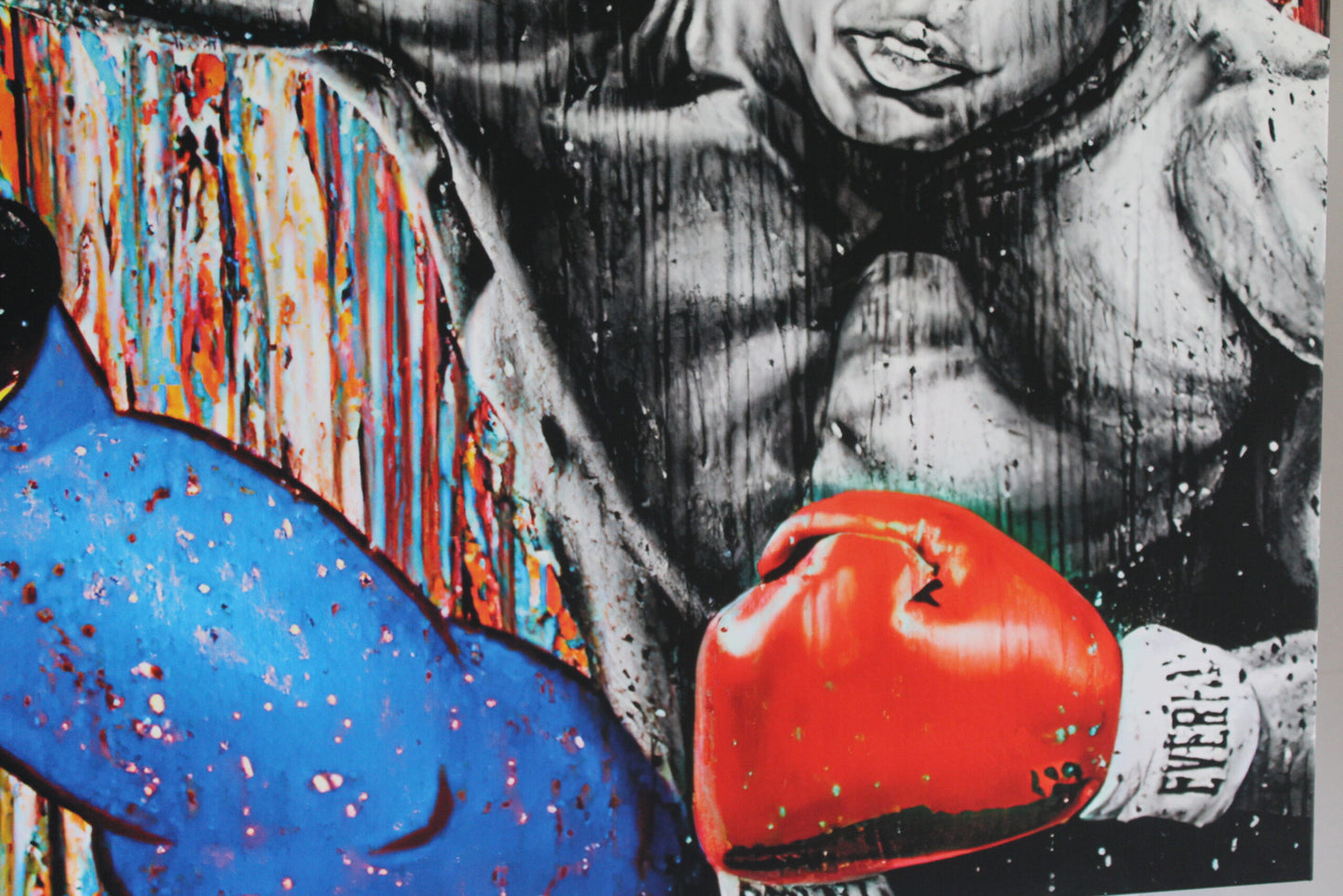 Muhammad Ali and Popeye Boxing Modern Canvas Framed Ready to Hang 66 x 43