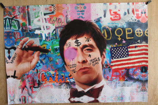 Giant Canvas of Al Pacino Unframed Ship rolled 52 x 75