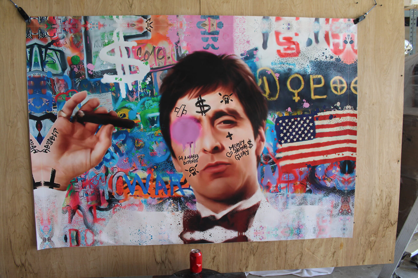 Giant Canvas of Al Pacino Unframed Ship rolled 52 x 75