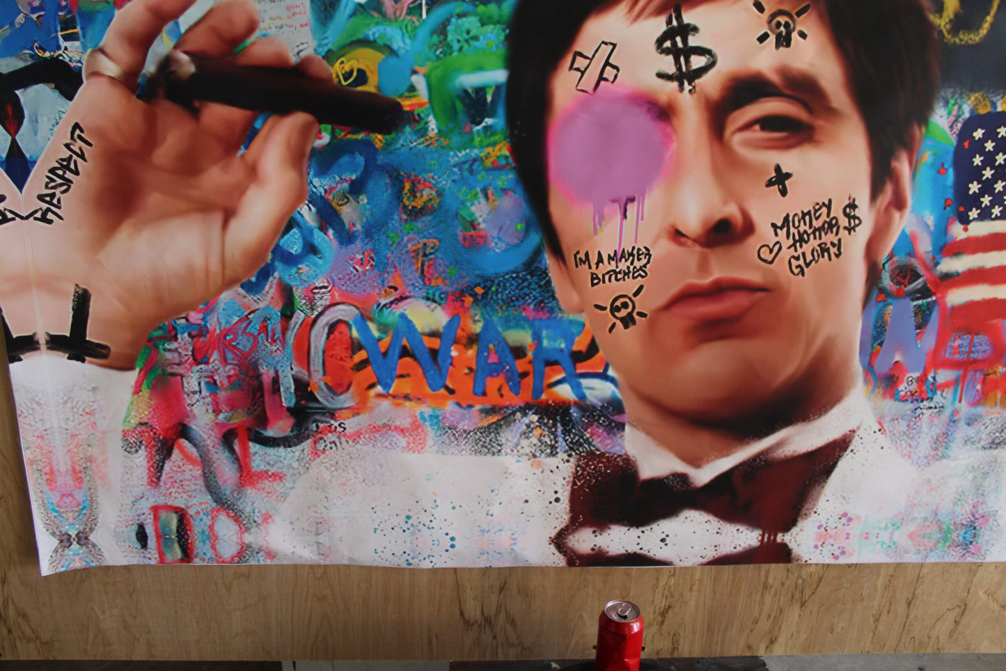 Giant Canvas of Al Pacino Unframed Ship rolled 52 x 75