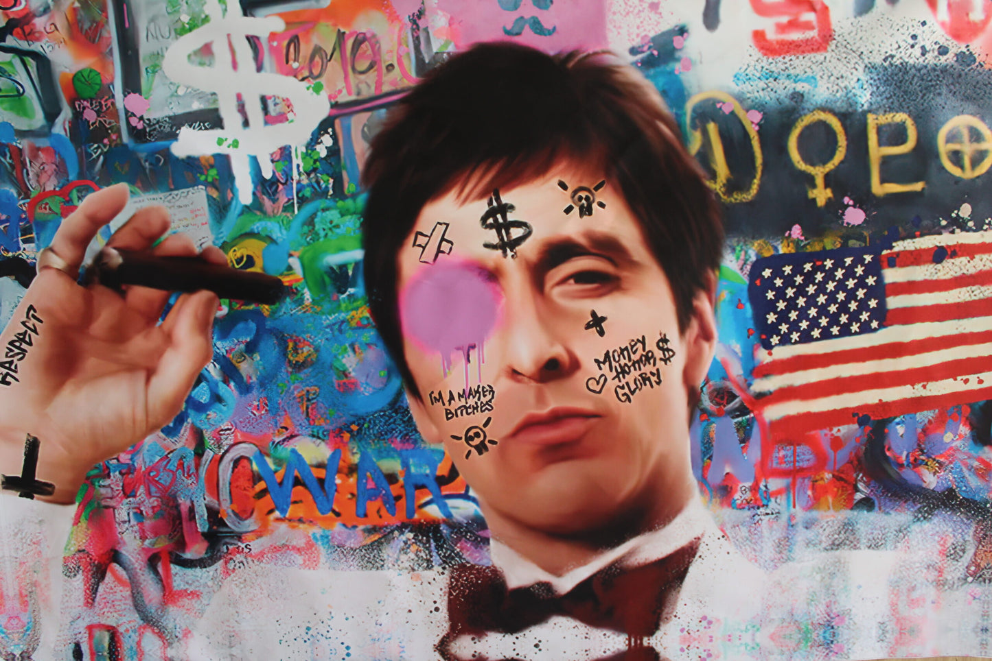 Giant Canvas of Al Pacino Unframed Ship rolled 52 x 75