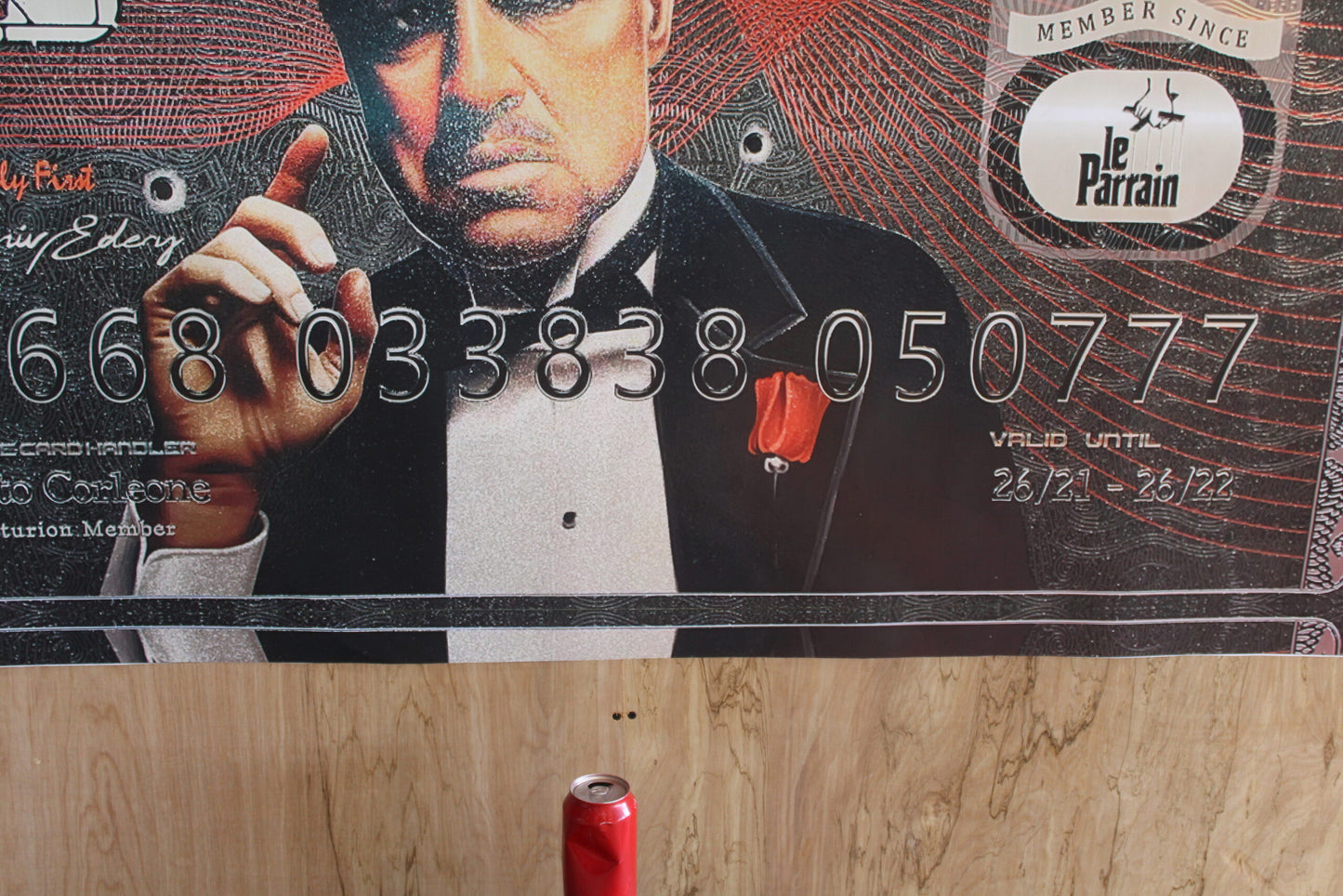 Giant Modern Don Carleon Credit Card Backdrop Unframed Canvas 43 x 64