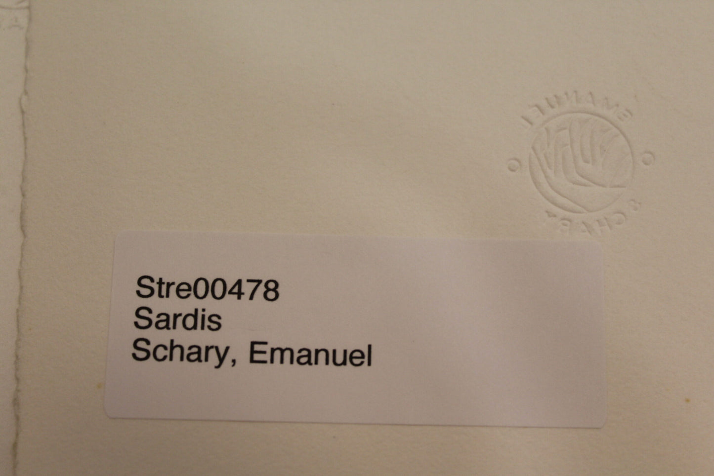 Sardis by Emanuel Schary Black and White Lithograph 16 x 12