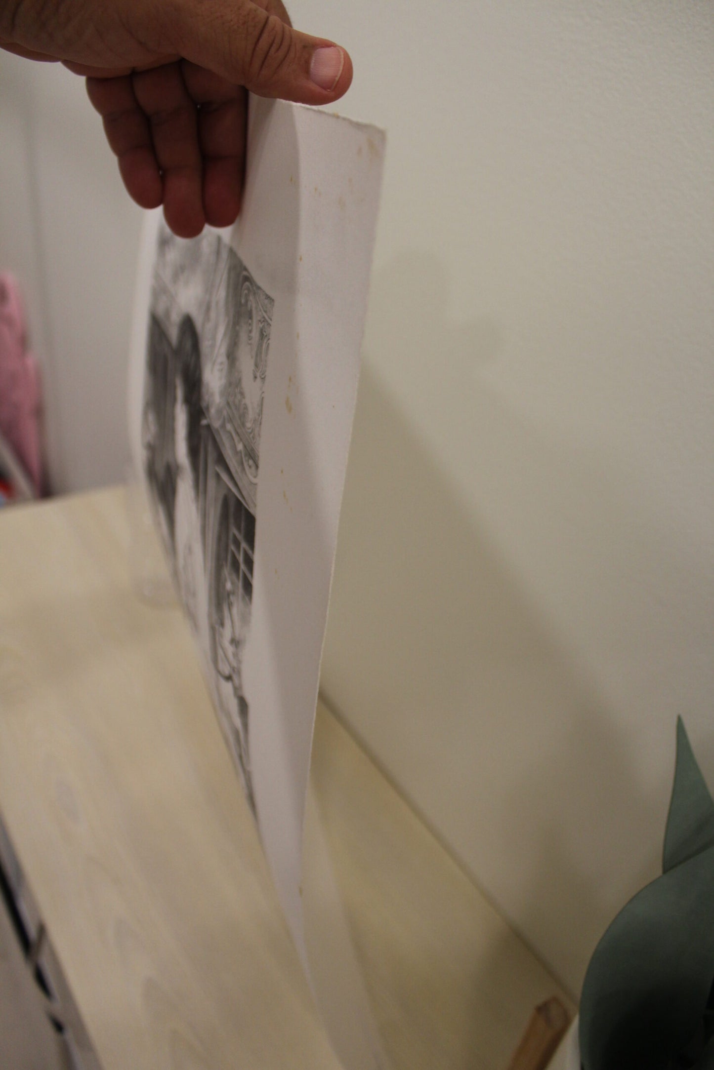 Carousel by Emanuel Schary Black and White Lithograph 12 x 16