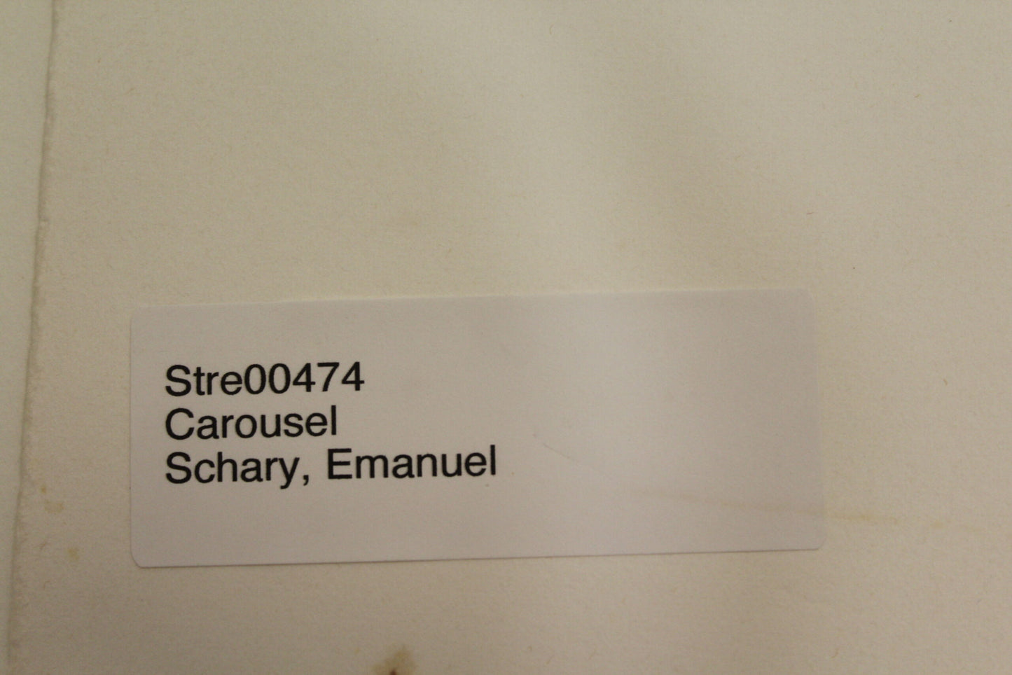 Carousel by Emanuel Schary Black and White Lithograph 12 x 16