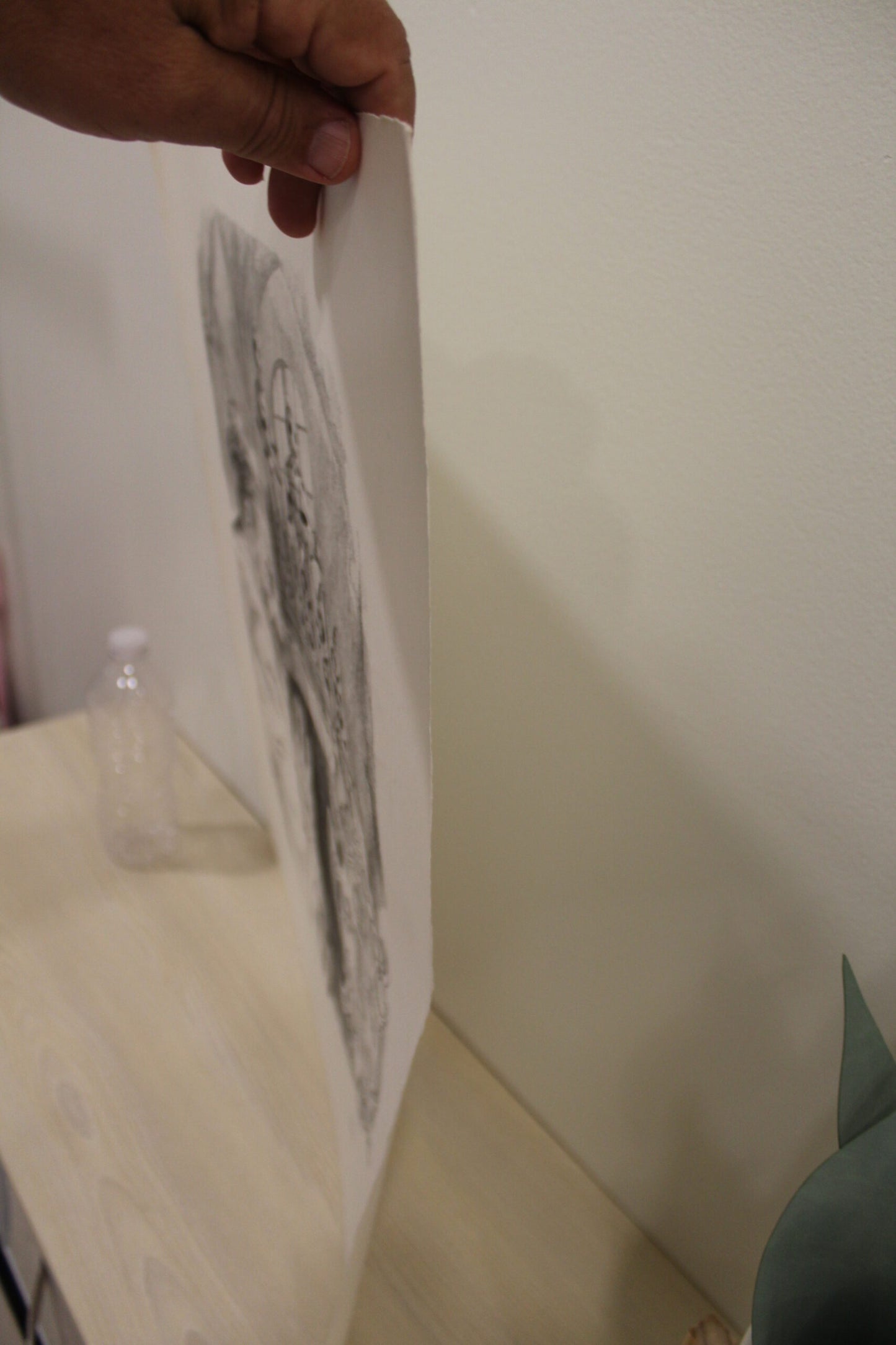 Nifao Emanuel Schary “Days of Awe” Black & White Judaica Art Print – Spiritual Synagogue Scene, Jewish High Holidays Fine Artwork,Framed Wall Decor -12 x 18