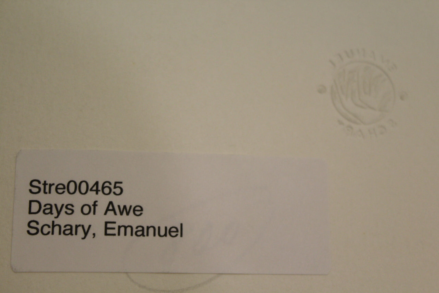 Nifao Emanuel Schary “Days of Awe” Black & White Judaica Art Print – Spiritual Synagogue Scene, Jewish High Holidays Fine Artwork,Framed Wall Decor -12 x 18