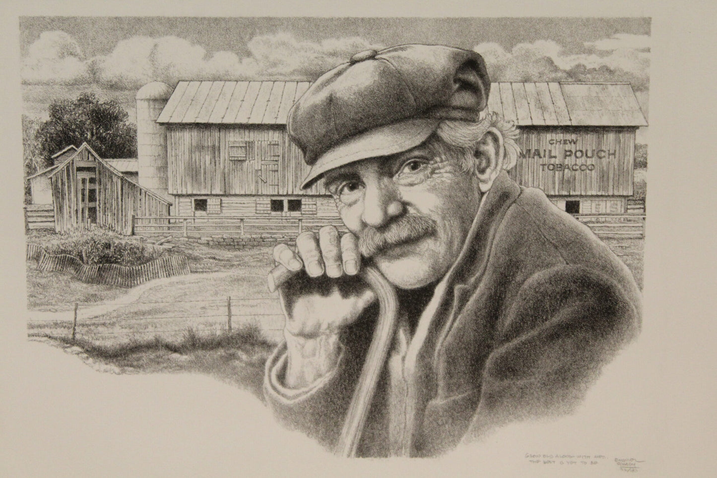 Grow Old Along With Me The Best is Yet to Come by Emanuel Schary 14 x 10
