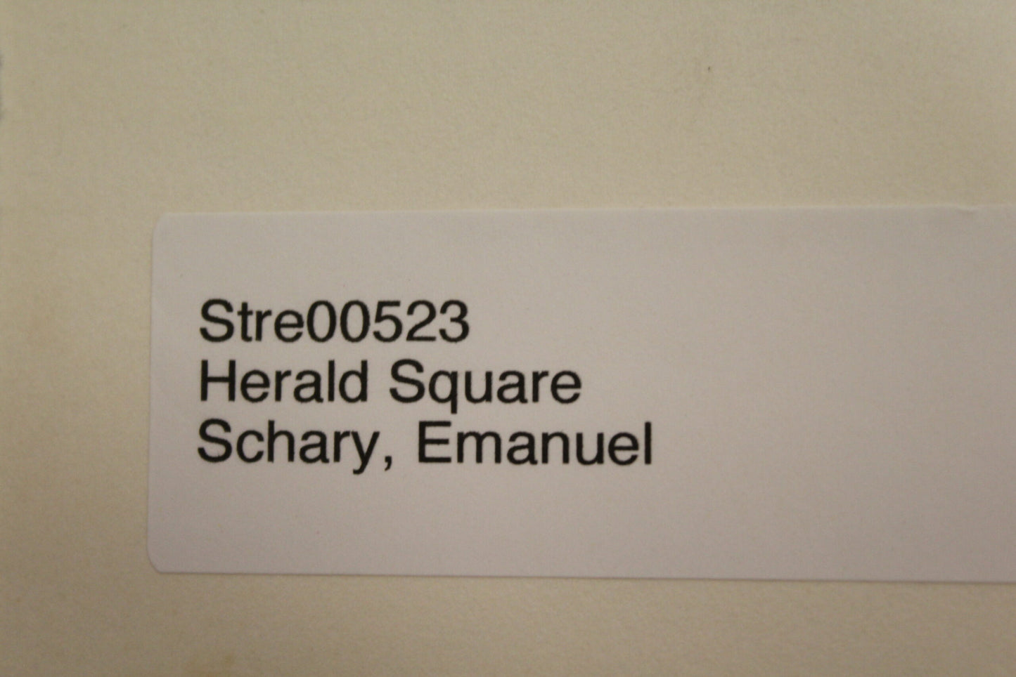 Nifao Emanuel Schary “Herald Square” Lithograph – Black & White Fine Art Print of Cityscape & Solitude, Urban Judaica Wall Decor 10 x 14