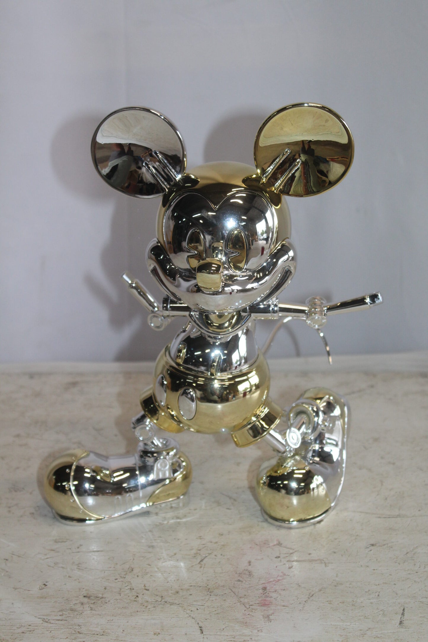Futuristic Mickey Mouse Resin Statue 10" x 4" x 13"H