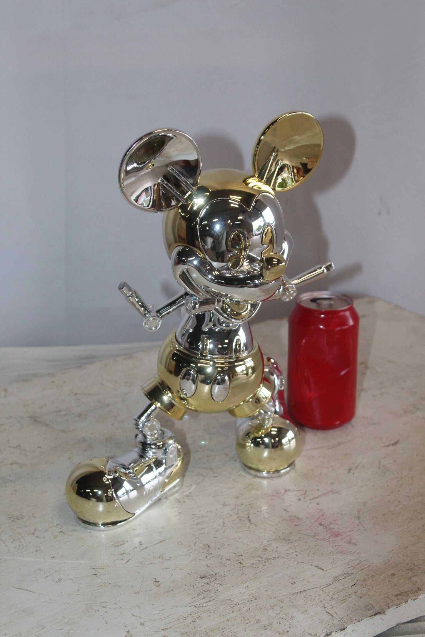 Futuristic Mickey Mouse Resin Statue 10" x 4" x 13"H
