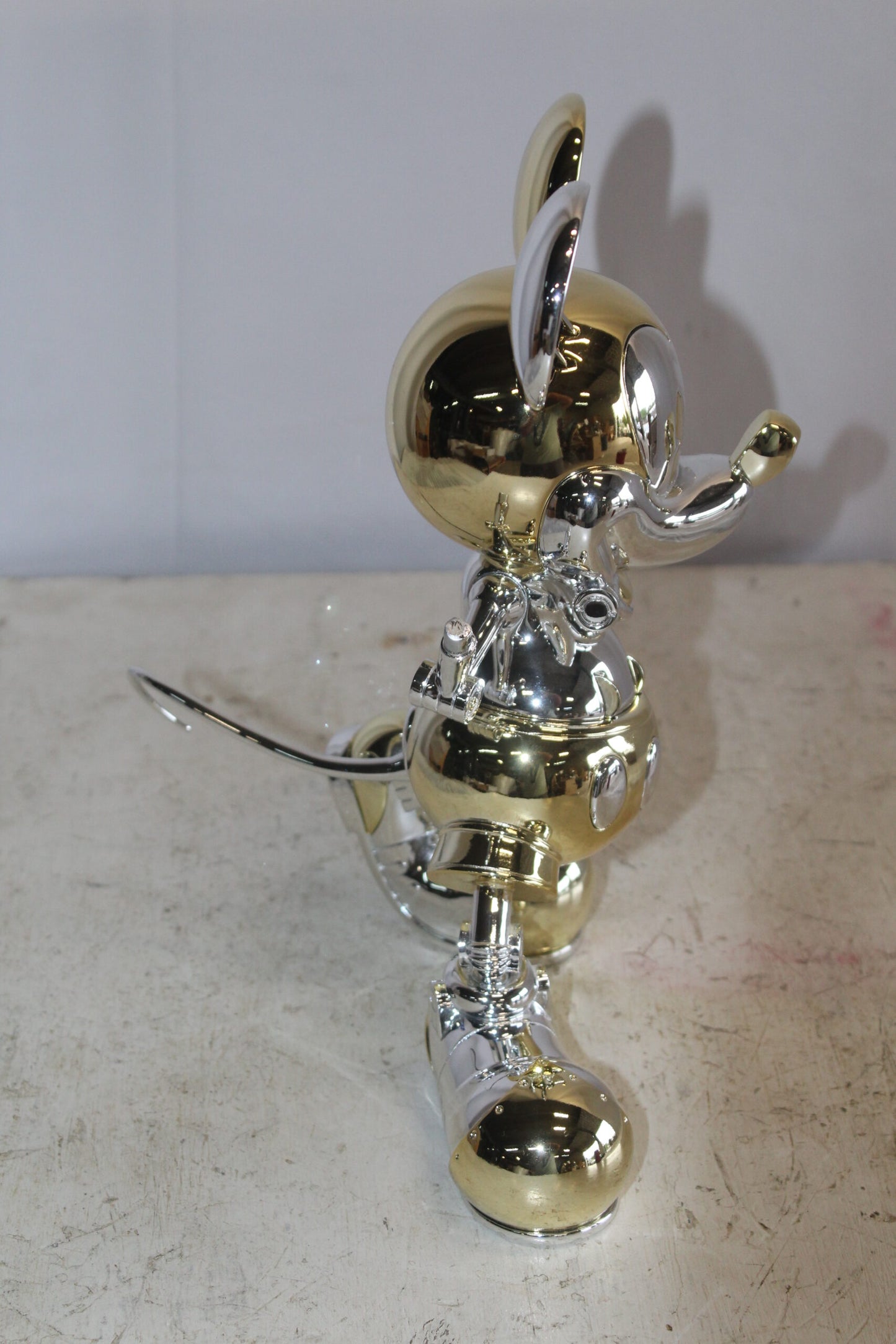 Futuristic Mickey Mouse Resin Statue 10" x 4" x 13"H