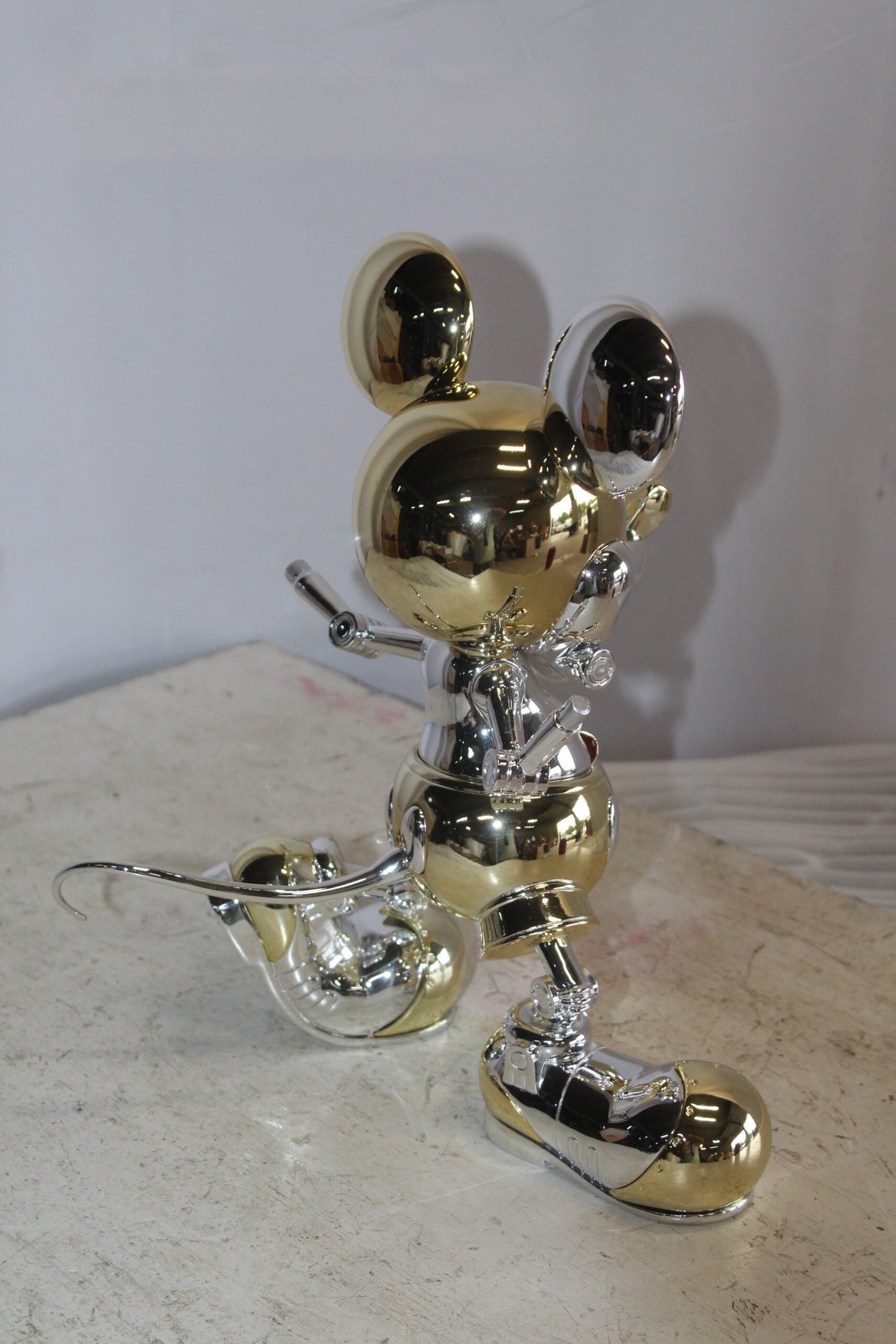 Futuristic Mickey Mouse Resin Statue 10" x 4" x 13"H