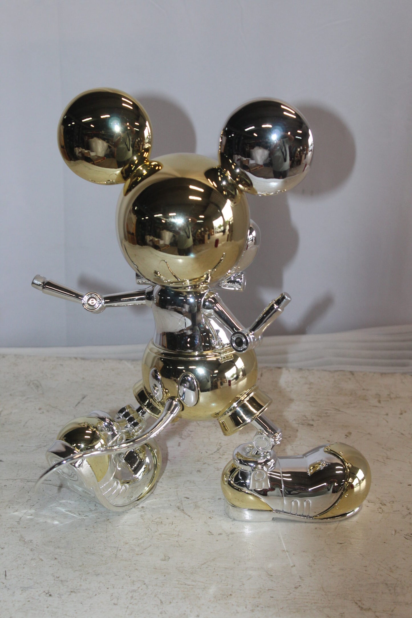 Futuristic Mickey Mouse Resin Statue 10" x 4" x 13"H
