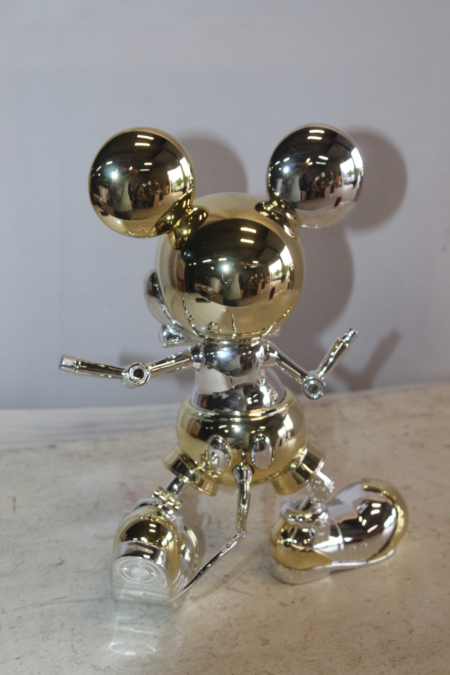 Futuristic Mickey Mouse Resin Statue 10" x 4" x 13"H