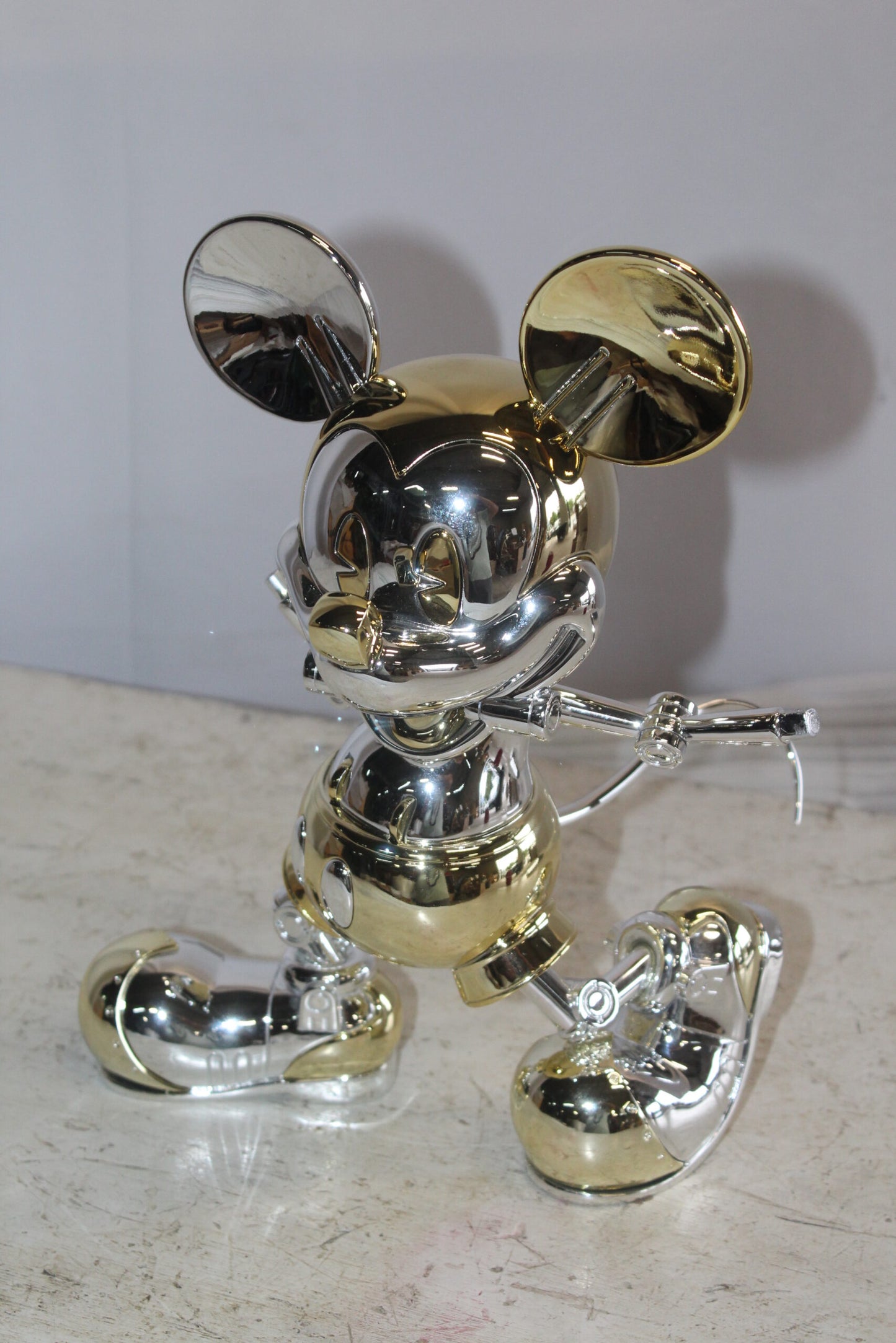 Futuristic Mickey Mouse Resin Statue 10" x 4" x 13"H