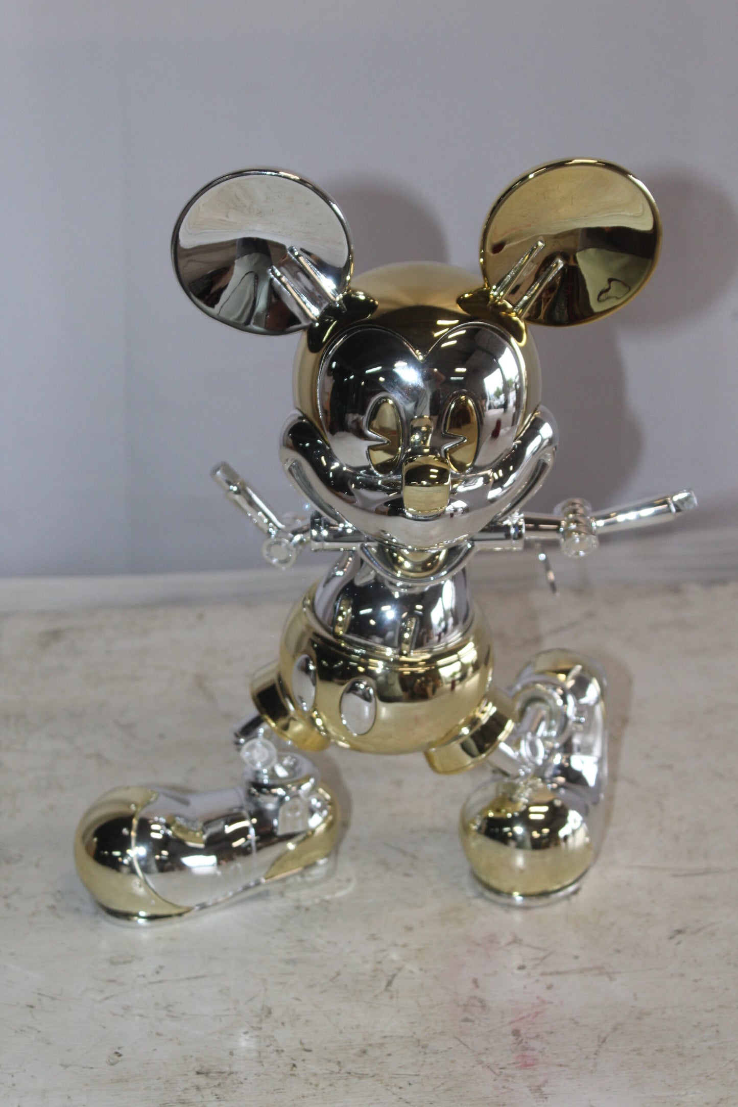 Futuristic Mickey Mouse Resin Statue 10" x 4" x 13"H