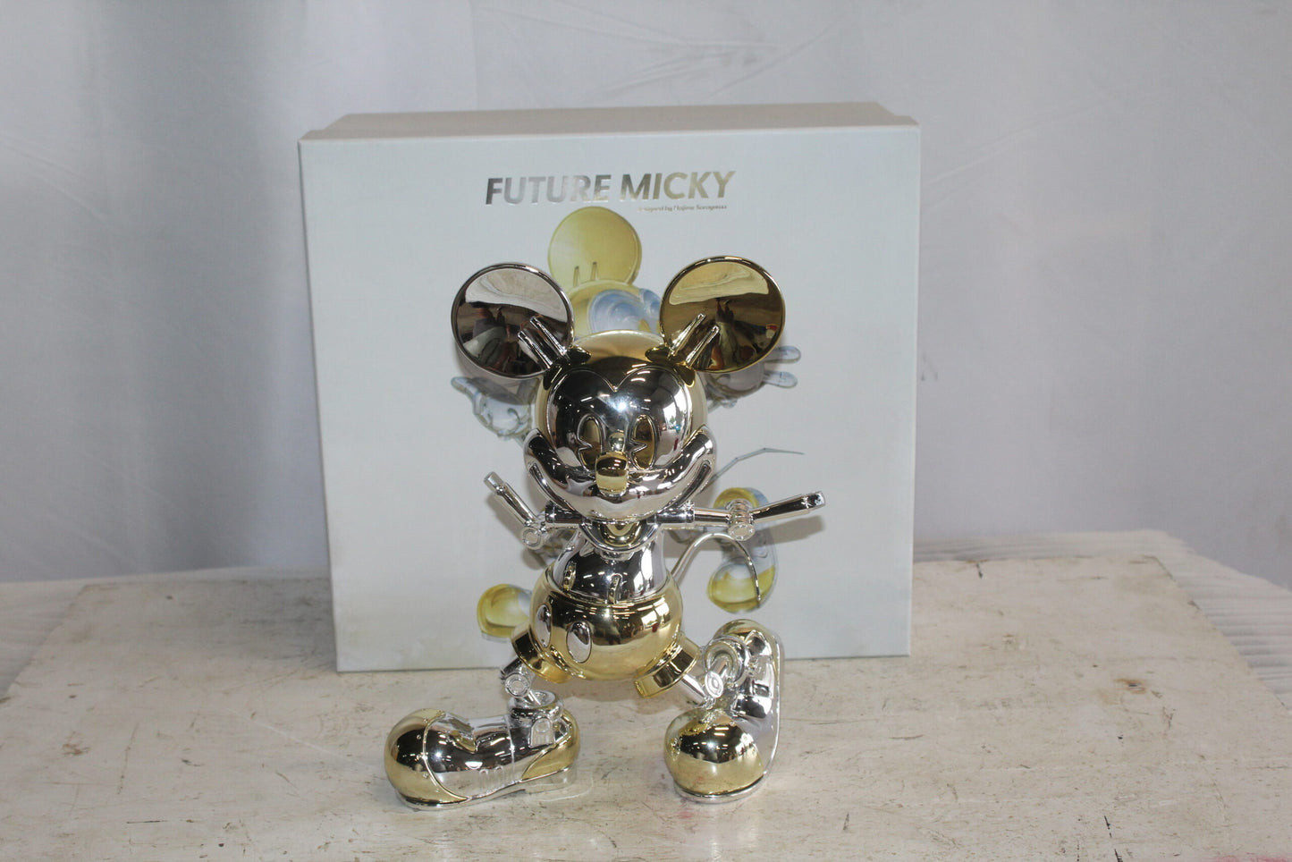 Futuristic Mickey Mouse Resin Statue 10" x 4" x 13"H