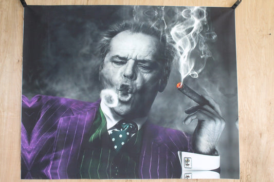 Jack Nicholson Cigar Rings Giant Canvas Painting Print Unstretched, 53"x44"