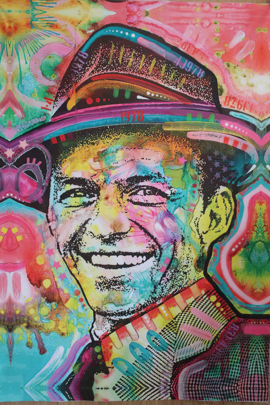 Frank Sinatra Pop Art on Unstretched Giant Size Canvas, 44"x64"
