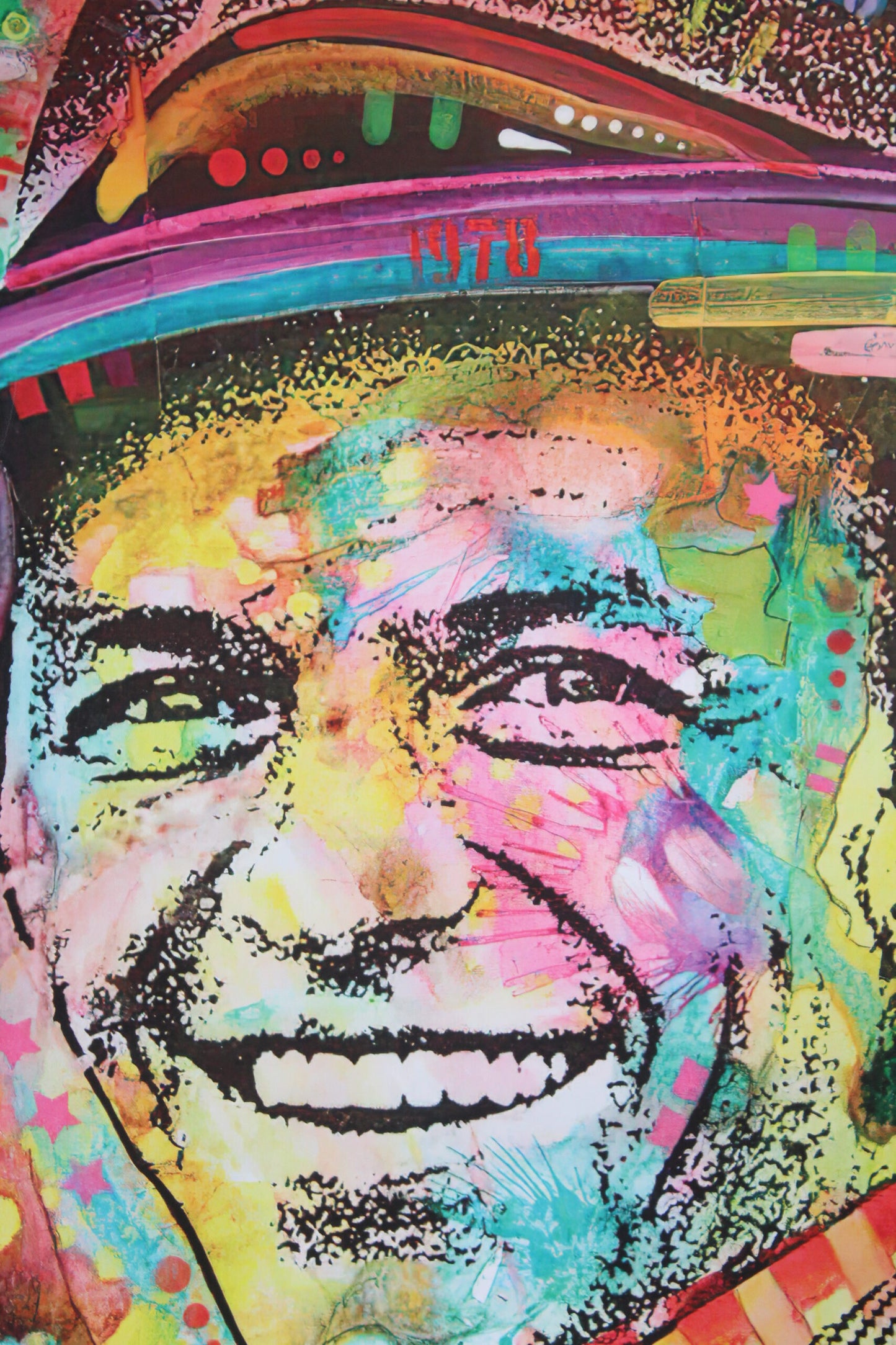 Frank Sinatra Pop Art on Unstretched Giant Size Canvas, 44"x64"