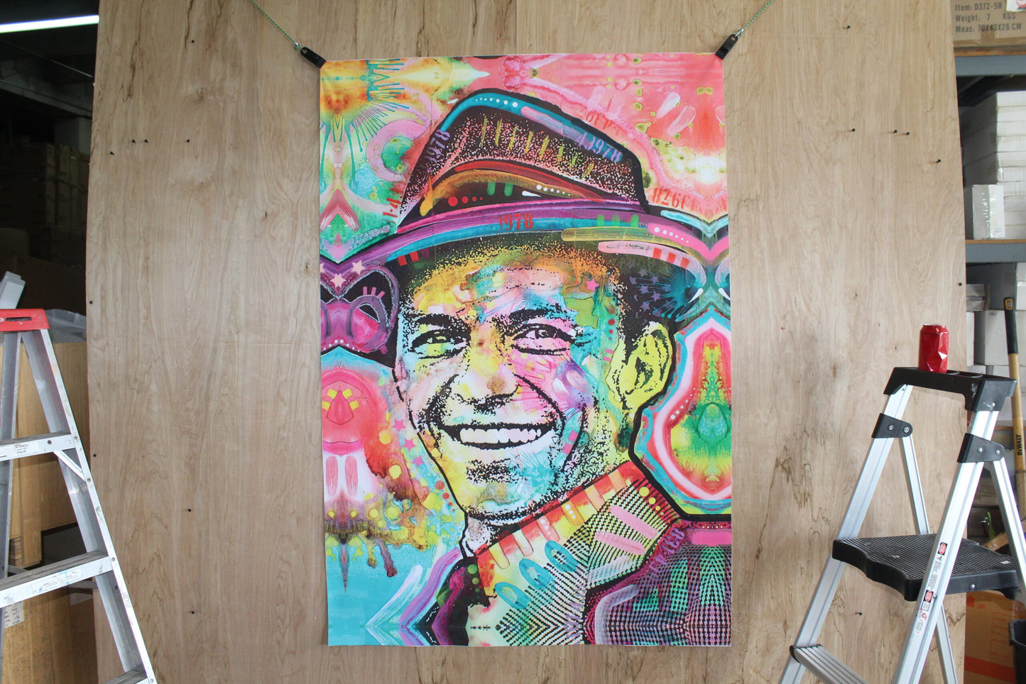 Frank Sinatra Pop Art on Unstretched Giant Size Canvas, 44"x64"