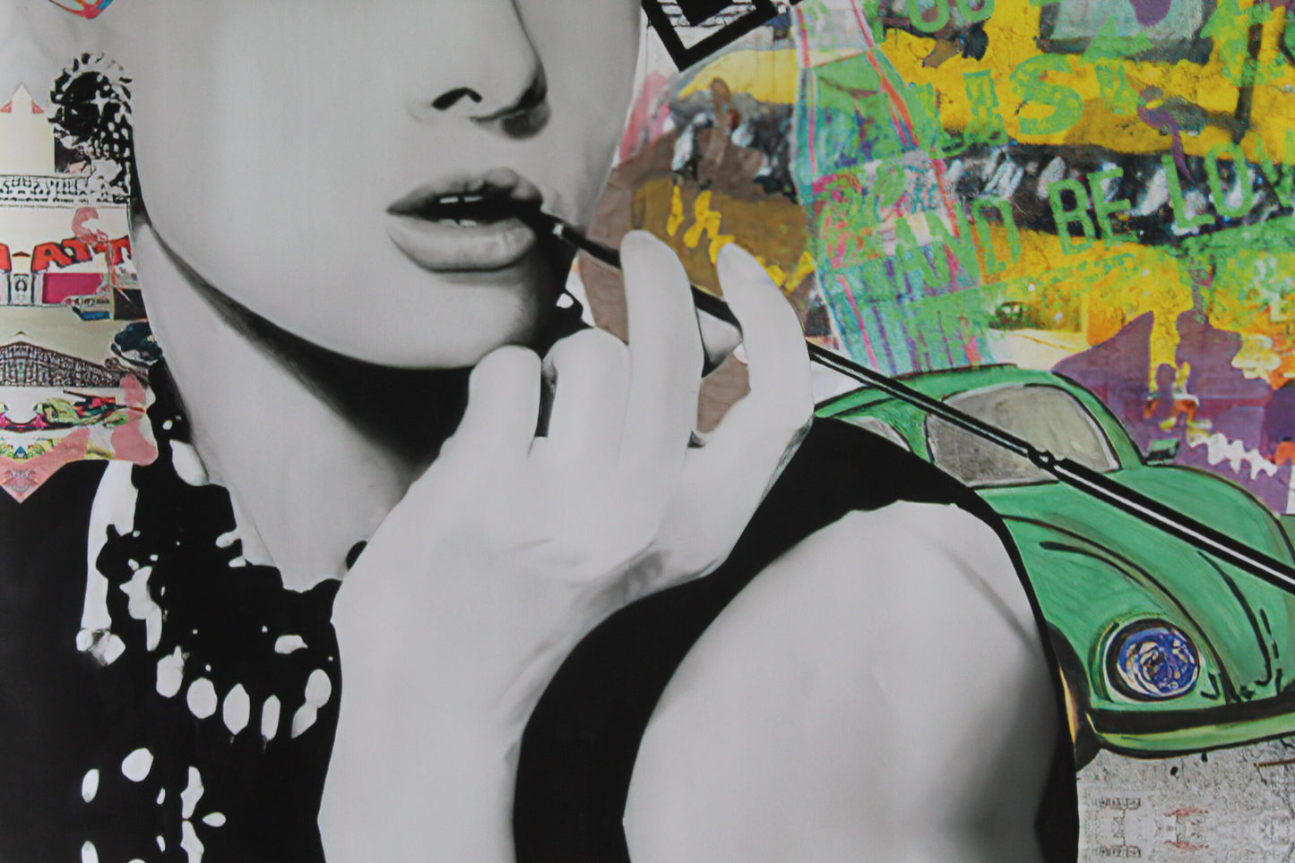 Love Is The Answer, Oliver Neilson Replica, a Giant Unstretched Canvas, 64"x44"