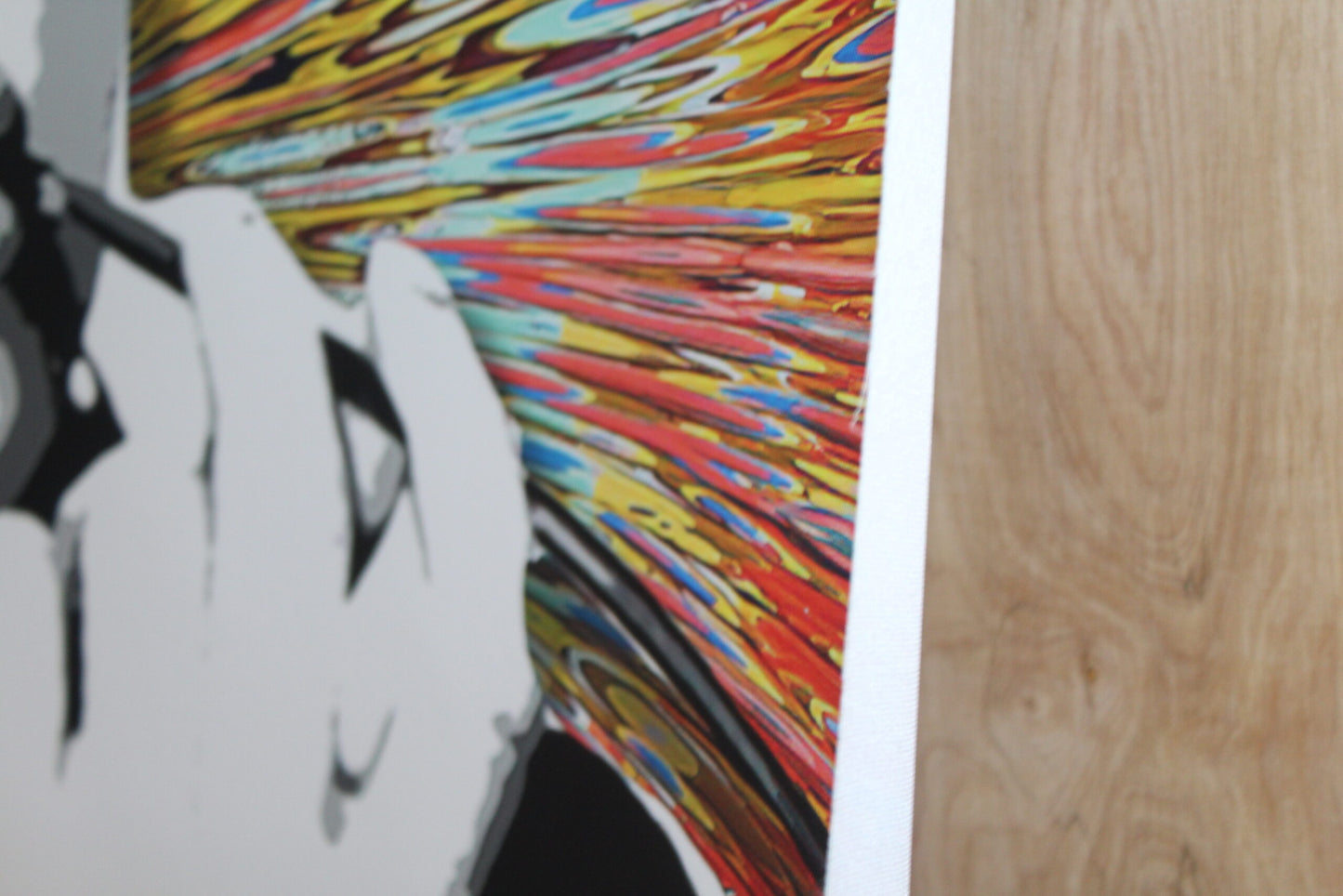 Audrey Hepburn Pop Art Unstretched Painting an Oliver Neilson Replica, 44"x64"