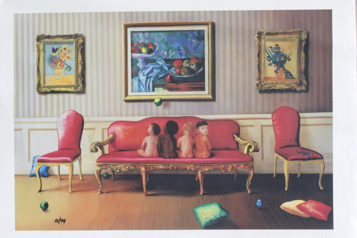 Once Up On A Time by Quevedo on Unstretched Canvas Small, 20"x15"