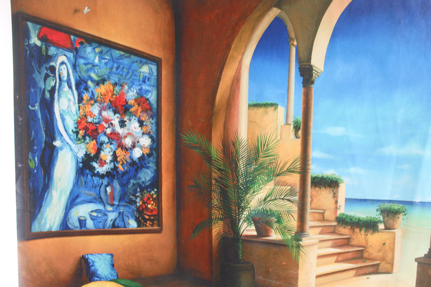 Orlando Quevedo Afternoon Painting on Unstretched Canvas Small, 20"x15"