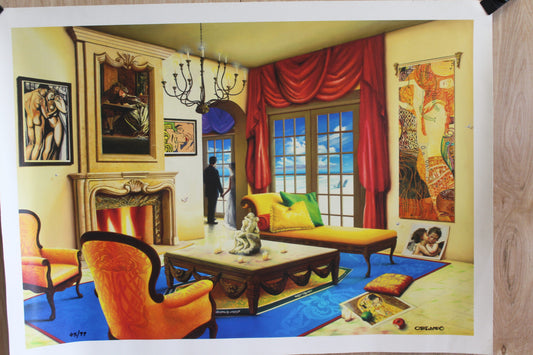 Love Story by Orlando Quevedo on Unstretched Canvas Med, 30"x20"