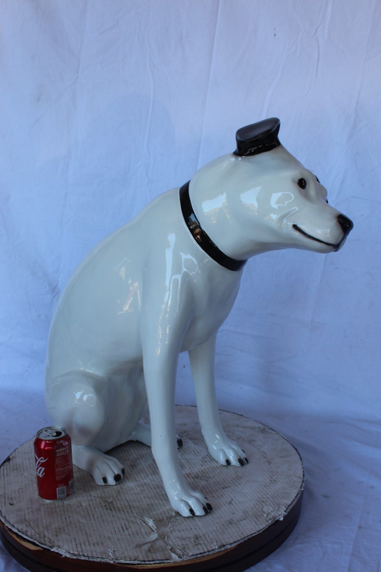 Jack Russel Terrier dog bronze statue - Size: 25"L x 11"W x 26"H.