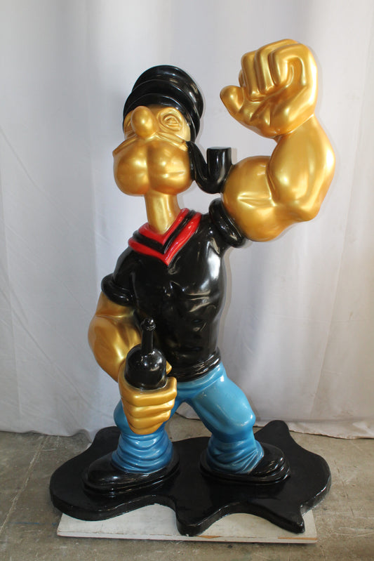 Fiberglass Poppey Statue, Iconic and Majestic in Black Shirt 40" x 24" x 60"H