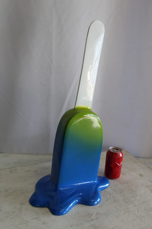 Green and Blue, Giant Popsicle made of Fiberglass 9" x 12" x 24"H